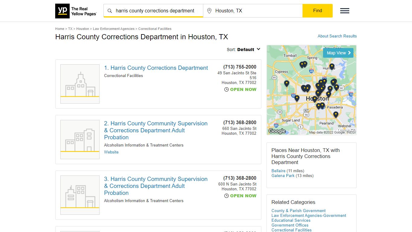 Harris County Corrections Department in Houston, TX