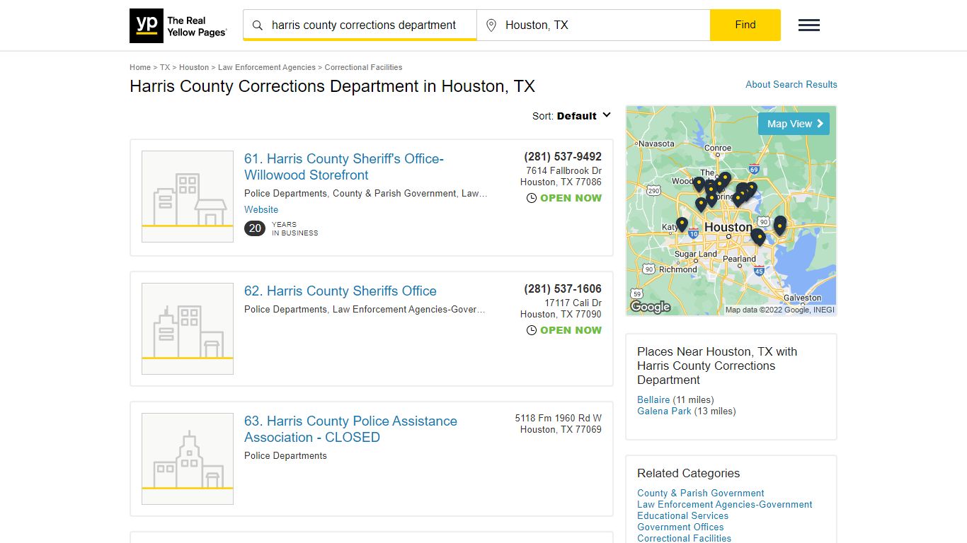 Harris County Corrections Department in Houston, TX